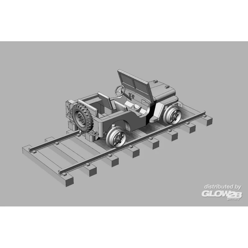 Railway Jeep (2pcs) Militär Modellbau