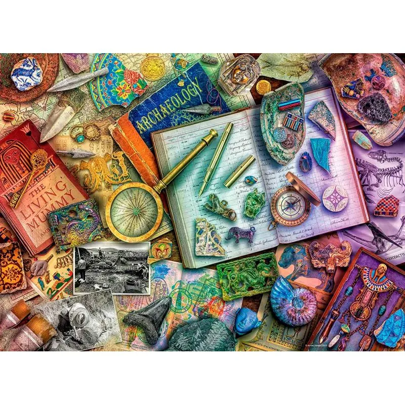 Puzzle 500 p - The archaeologist's office Ravensburger