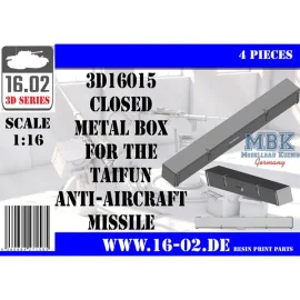 Closed metal box for Taifun AA missile (1:16) 