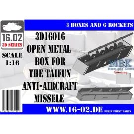 Open metal box for Taifun AA missile (1:16) 