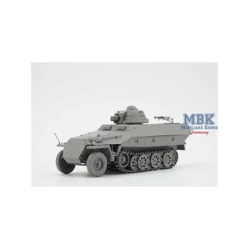 BORDER MODEL: 1/35; Sd.Kfz.251 /1 Ausf.D with R35 turret with PE and workable tracks Militär Modellbau