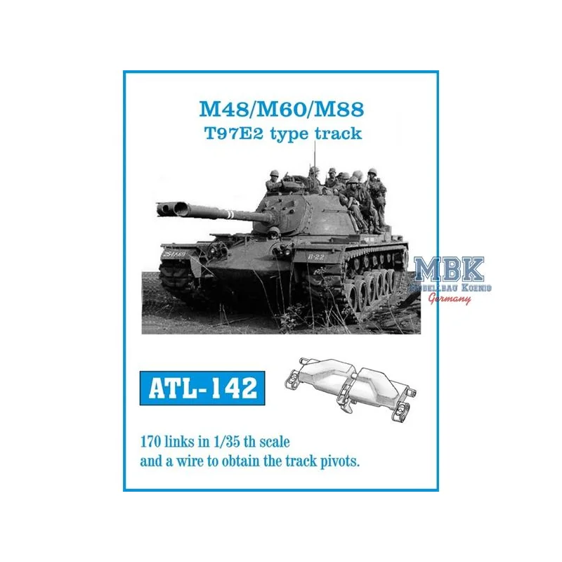 M48/M60/M88 T97E2 type tracks 