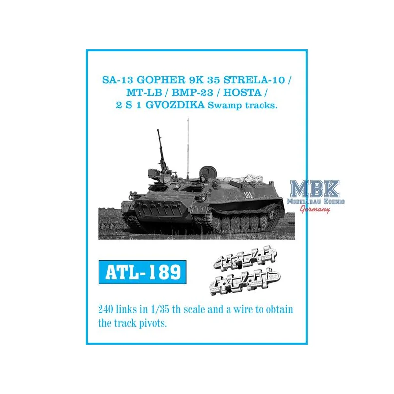 STRELA 10/MT-LB/BMP23/HOSTA/2S1 swamp tracks 