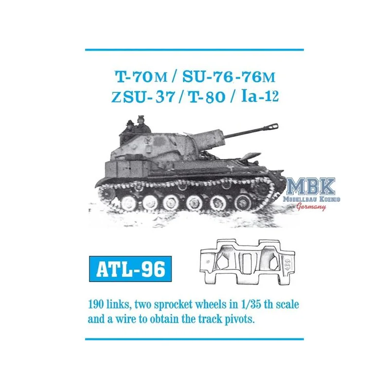 T-70M / SU-76, -76M / ZSU-37 / T-80 / Ia-12 tracks 