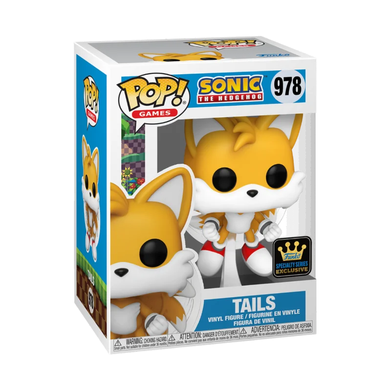 Sonic Pop Tails Flying Flocked + Chase Pop Figur 