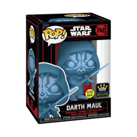 SW Pop Star Wars Darkside Darth Maul Holo Glow Pop Figur 