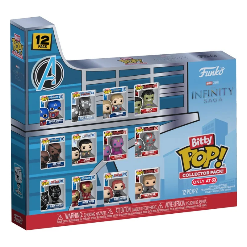 Marvel pack 12 Bitty POP figures! Vinyl Infinity Saga 2.5 cm Pop Figuren