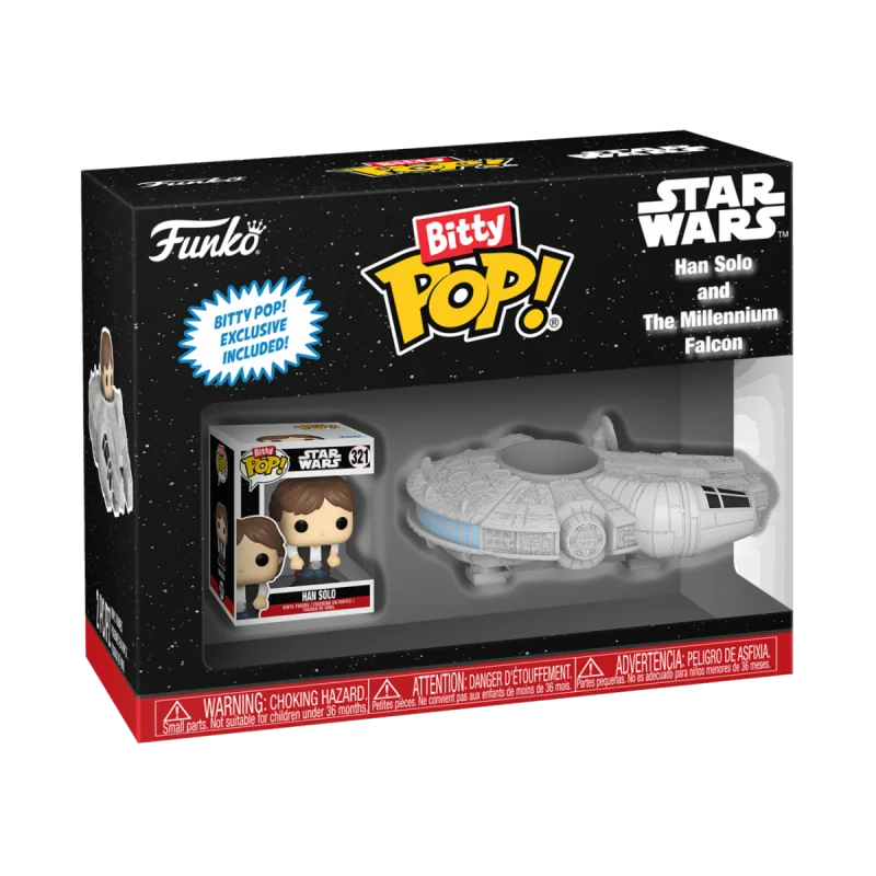 Star Wars - Bitty Pop Ride Han Solo Millenium Falcon Pop Figur 