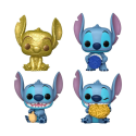 Stitch Holiday - 2024 pack 4 Pocket POP! Vinyl Dreidel Box 4 cm 