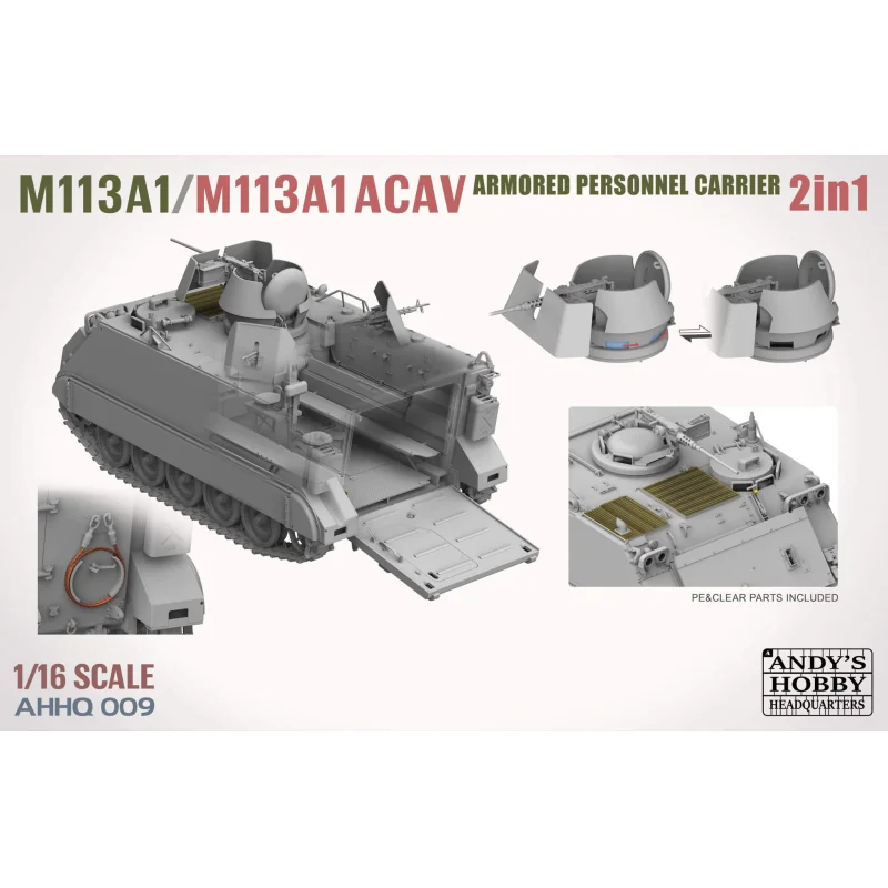 AHHQ-009 M113A1 ACAV U.S. Armored Personnel Carrier (1:16)