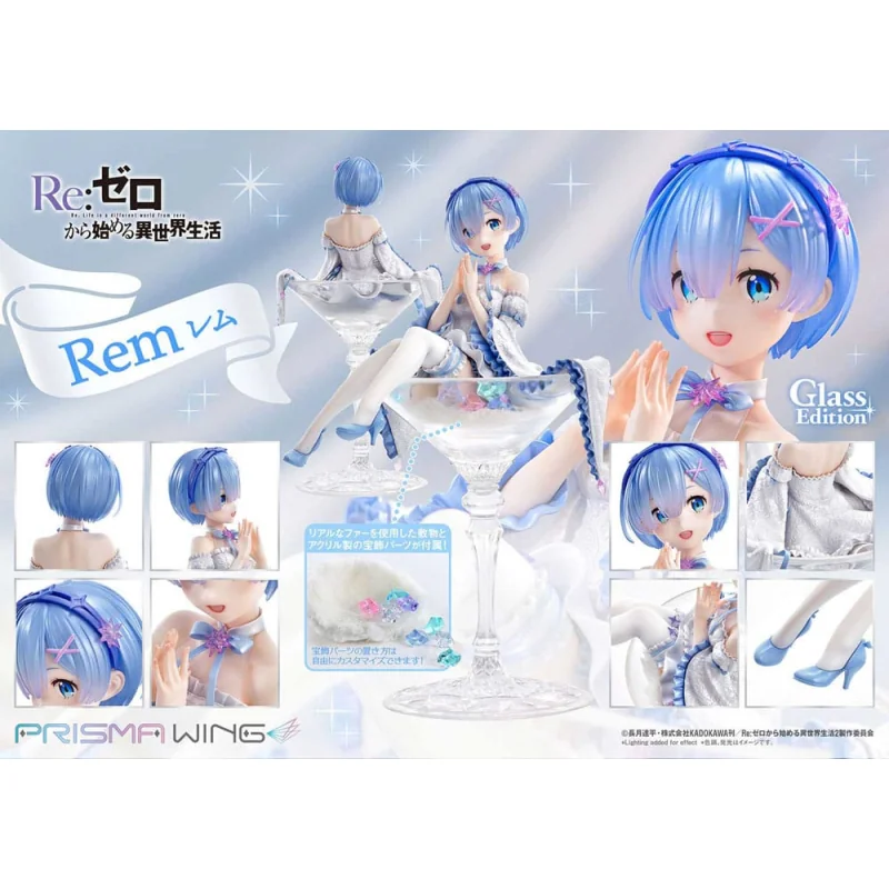 Re:Zero - Starting Life in Another World 1/7 Prisma Wing Rem Glass Edition 23 cm Statuen