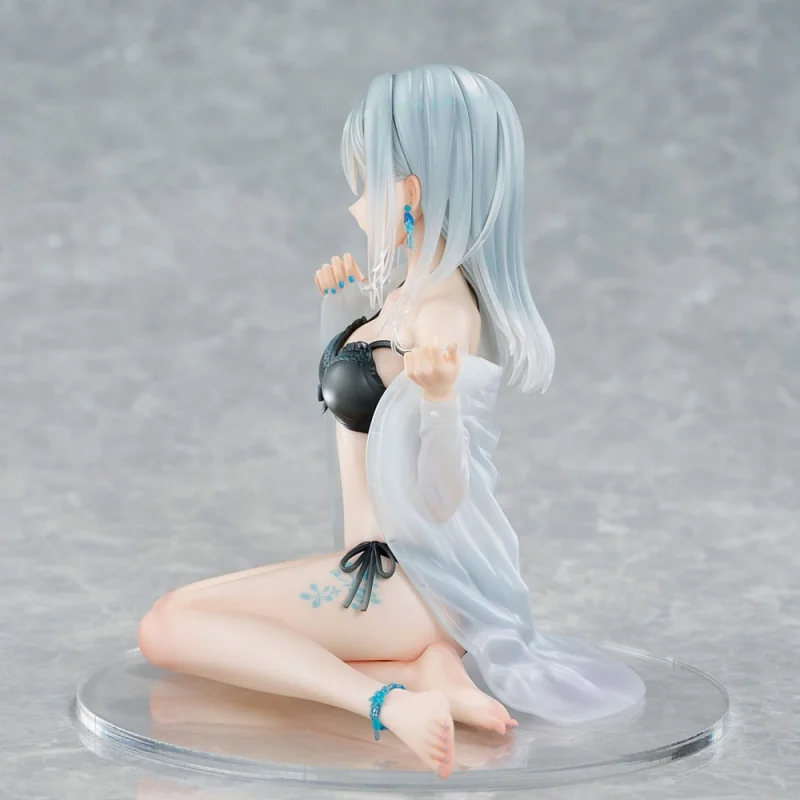 UNCR462759UC Original Character 1/7 Silver-Haired Girl Sky Blue Morning Special Outfit Ver. by Fuumi Illustration 16 cm