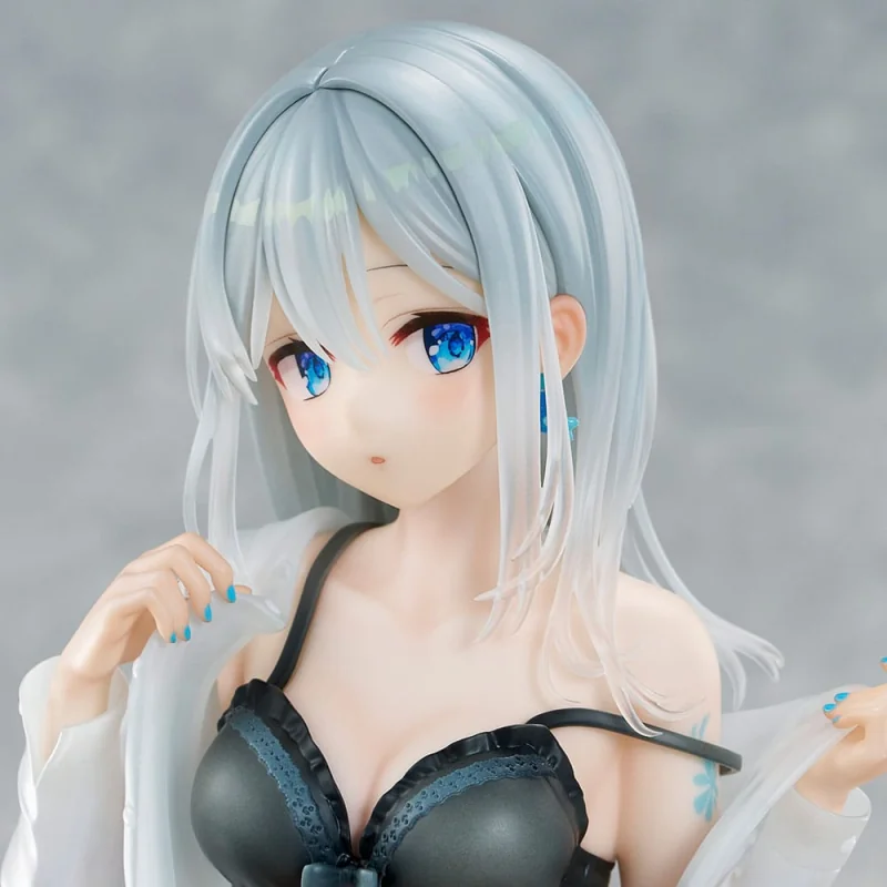 Original Character 1/7 Silver-Haired Girl Sky Blue Morning Special Outfit Ver. by Fuumi Illustration 16 cm