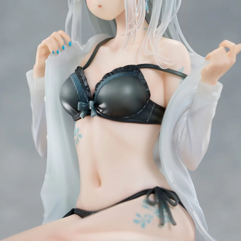 Original Character 1/7 Silver-Haired Girl Sky Blue Morning Special Outfit Ver. by Fuumi Illustration 16 cm