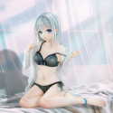 Original Character 1/7 Silver-Haired Girl Sky Blue Morning Special Outfit Ver. by Fuumi Illustration 16 cm