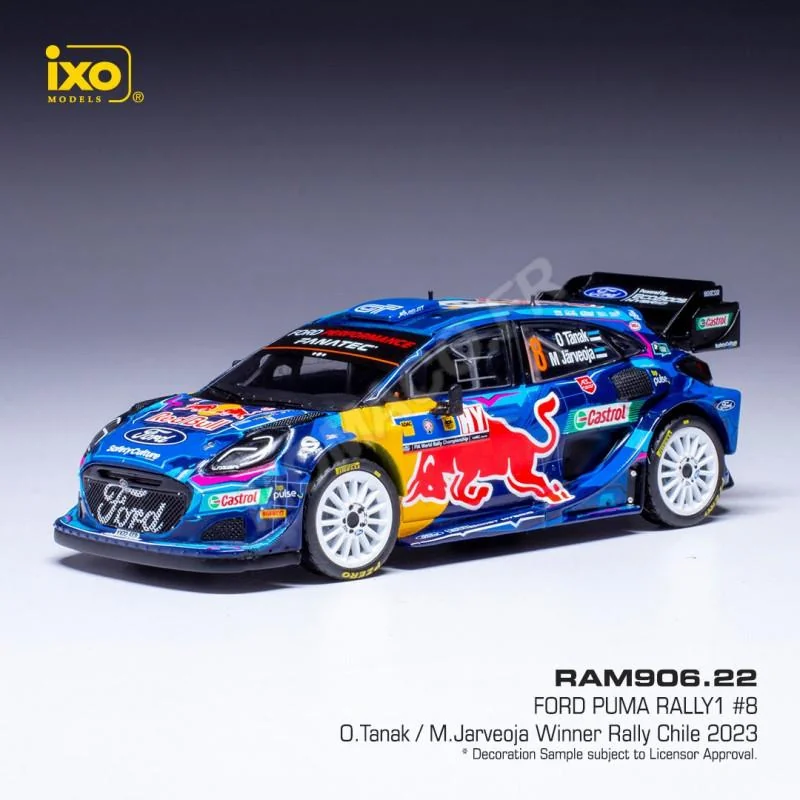 FORD PUMA RALLY 1 8 TANAK/JARVEOJA WRC RALLYE DU CHILIE 2023 Miniatur 