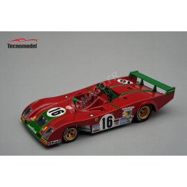 FERRARI 312 PB 16 ARTURO MERZARIO/CARLOS PACE 24H DU MANS 1973 Miniatur 