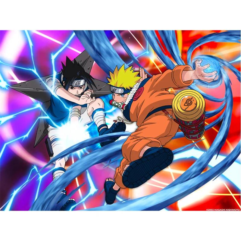 Naruto - Metal Plate Poster Metal Classix Naruto Versus Sasuke 