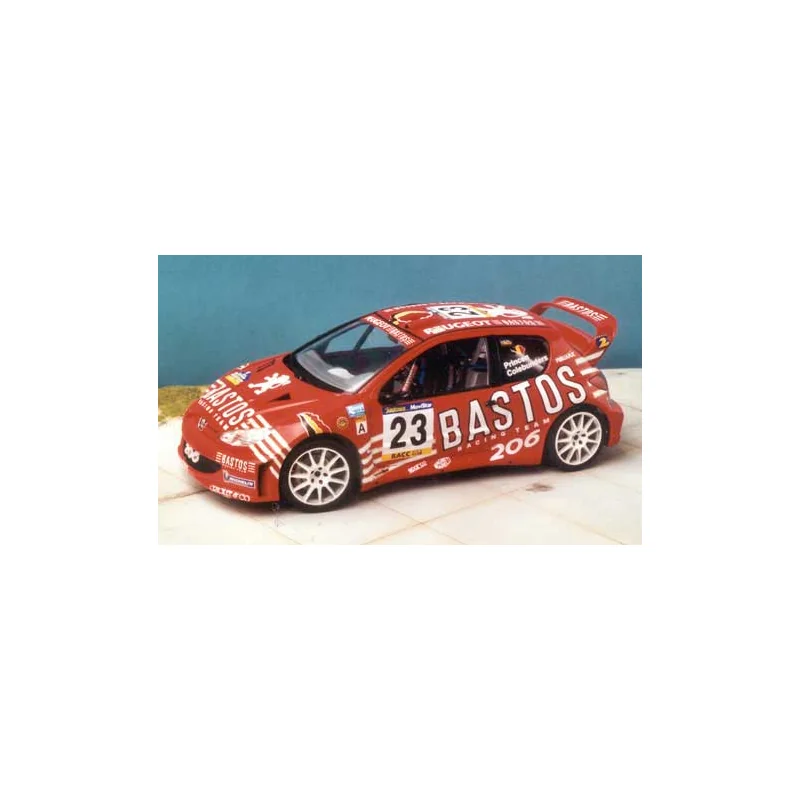 PEUGEOT 206 WRC BASTOS CATALUNIYA 2000 Miniatur 