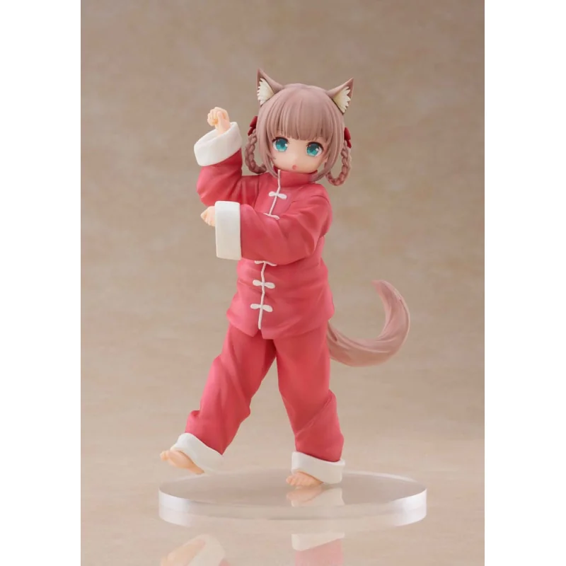 My Cat Is a Kawaii Girl statuette Palette Dress-Up Collection Kinako Nyang fu Ver. 15cm Figurine 