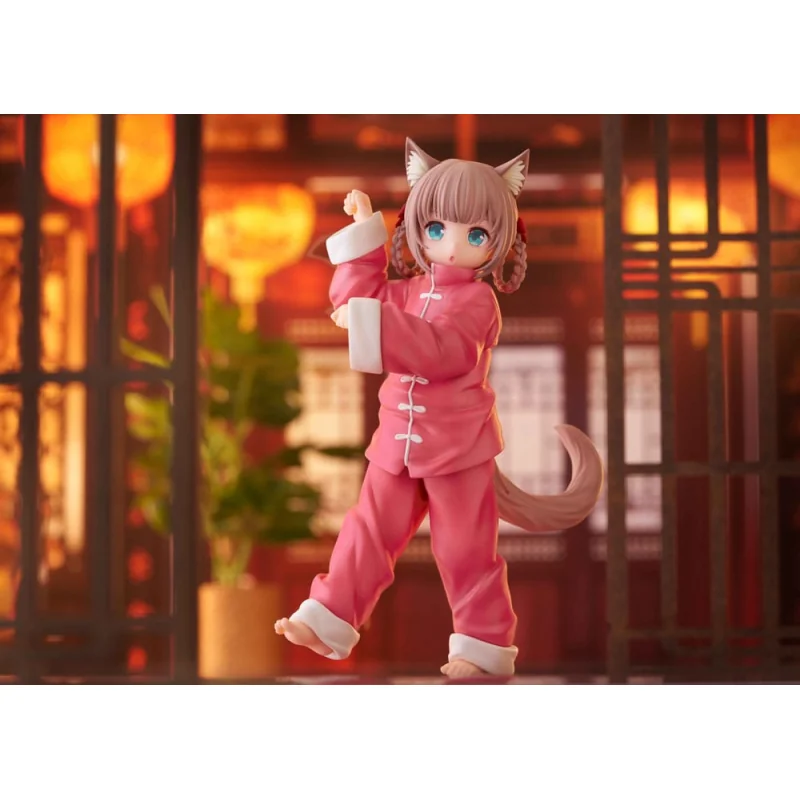 GOHE91828 My Cat Is a Kawaii Girl statuette Palette Dress-Up Collection Kinako Nyang fu Ver. 15cm