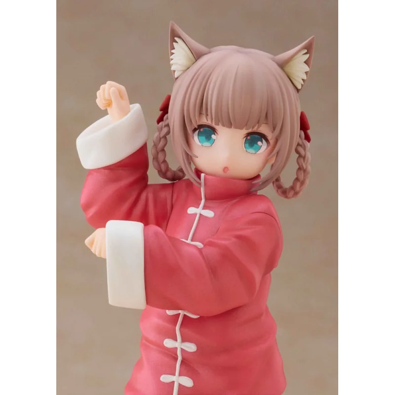 My Cat Is a Kawaii Girl statuette Palette Dress-Up Collection Kinako Nyang fu Ver. 15cm