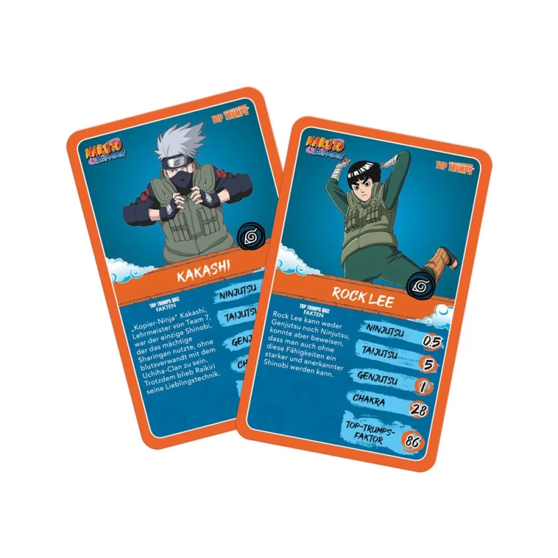 Naruto Shippuden Collectible Card Game Top Trumps Quiz Anime Collectible *GERMAN* Brettspiele