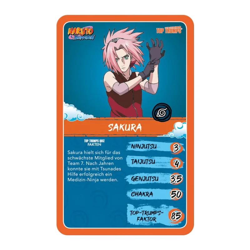 Naruto Shippuden Collectible Card Game Top Trumps Quiz Anime Collectible *GERMAN*