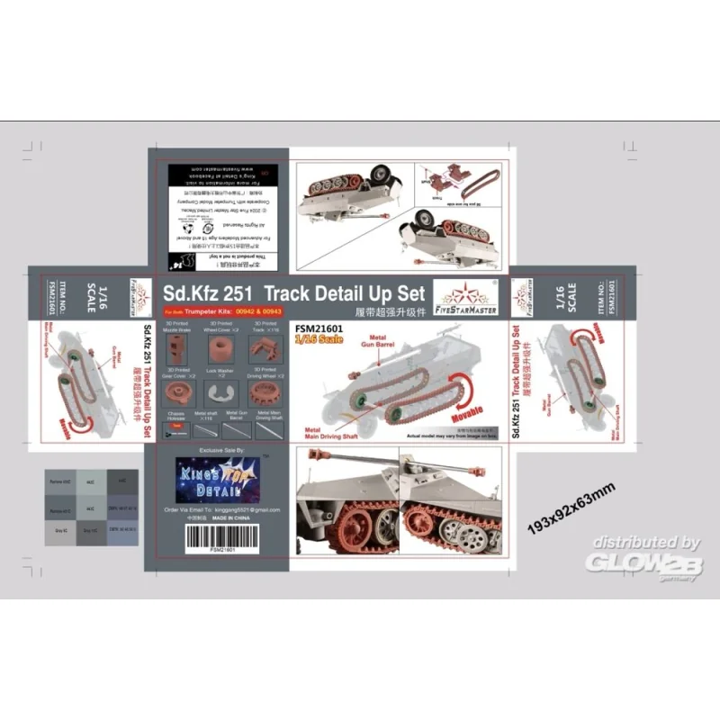 FSM Sd Kfz 251 Track Set Super-Detail-Set für Militärfa