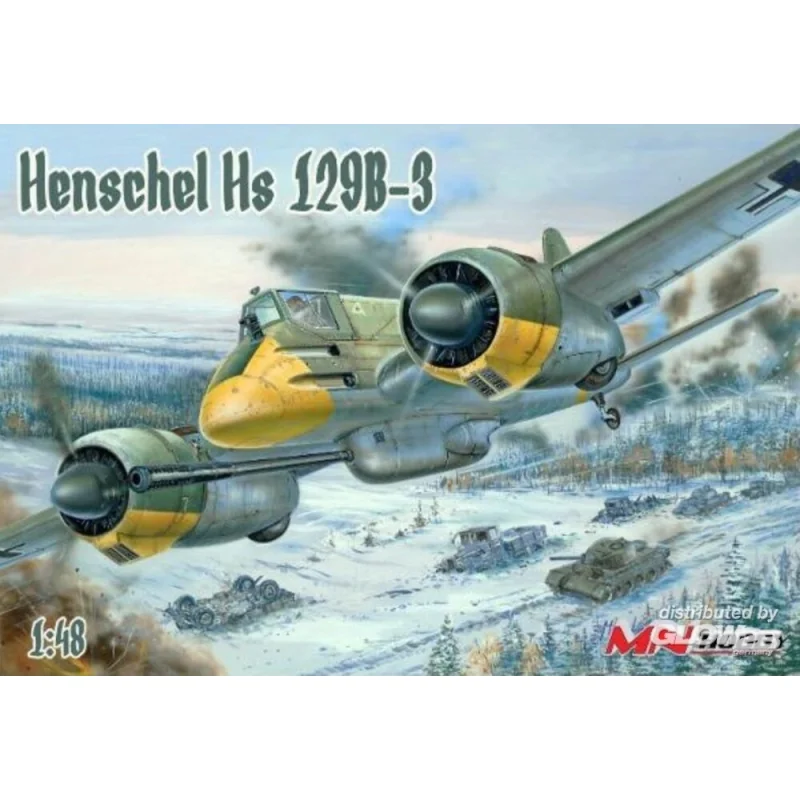 Henschel Hs 129B-3 Modellbausatz 