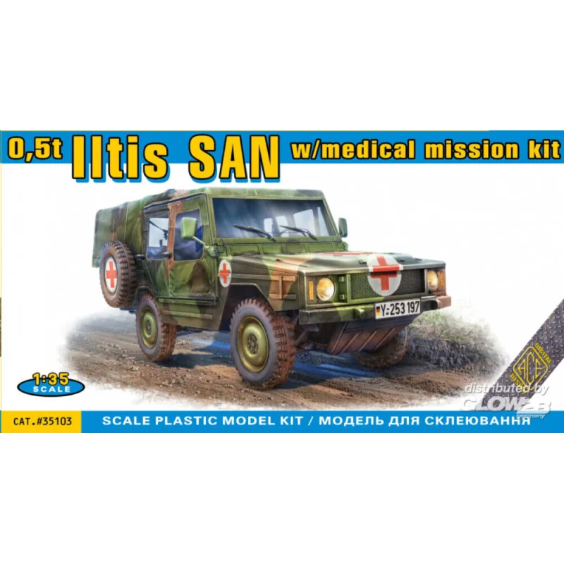 0.5t Iltis SAN w/medical mission kit Modellbausatz 