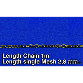 Metal Chain (D) Length single Mesh 2.8 mm 