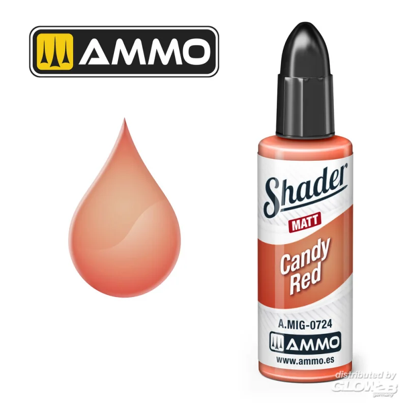 MATT SHADER Candy Red Modellbau-Farbe 