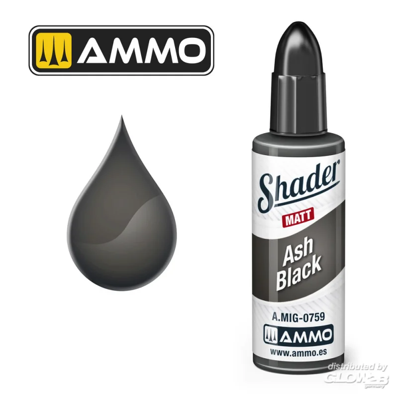 MATT SHADER Ash Black Modellbau-Farbe 