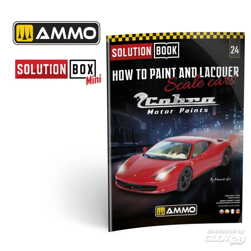 SOLUTION BOX MINI 24 - How to Paint and Lacquer Scale Cars - COBRA MOTOR PAINTS AMMO - MIG JIMENEZ