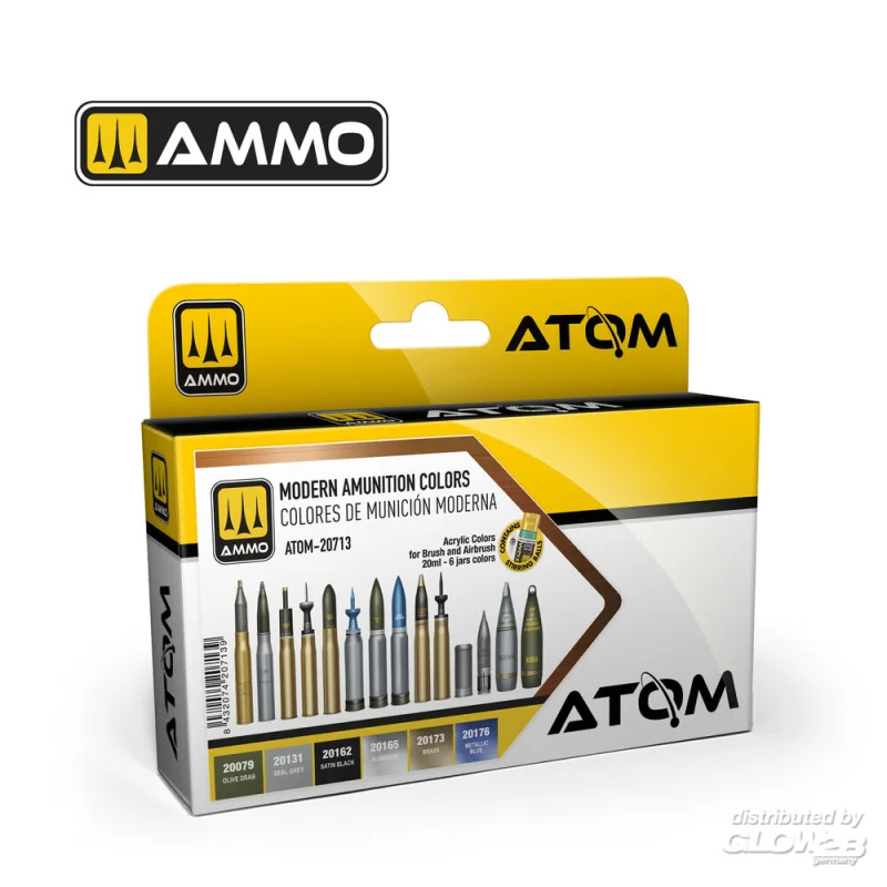 ATOM Modern Ammunition Colors Set Modellbau-Farbe 