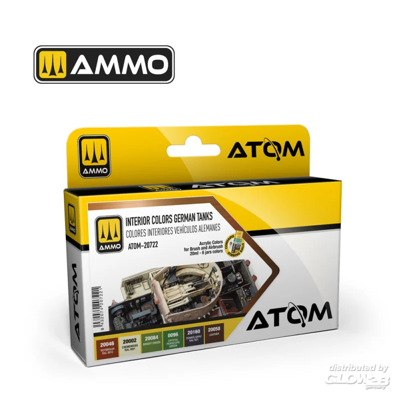 ATOM Interior Colors German Tanks Set Modellbau-Farbe 