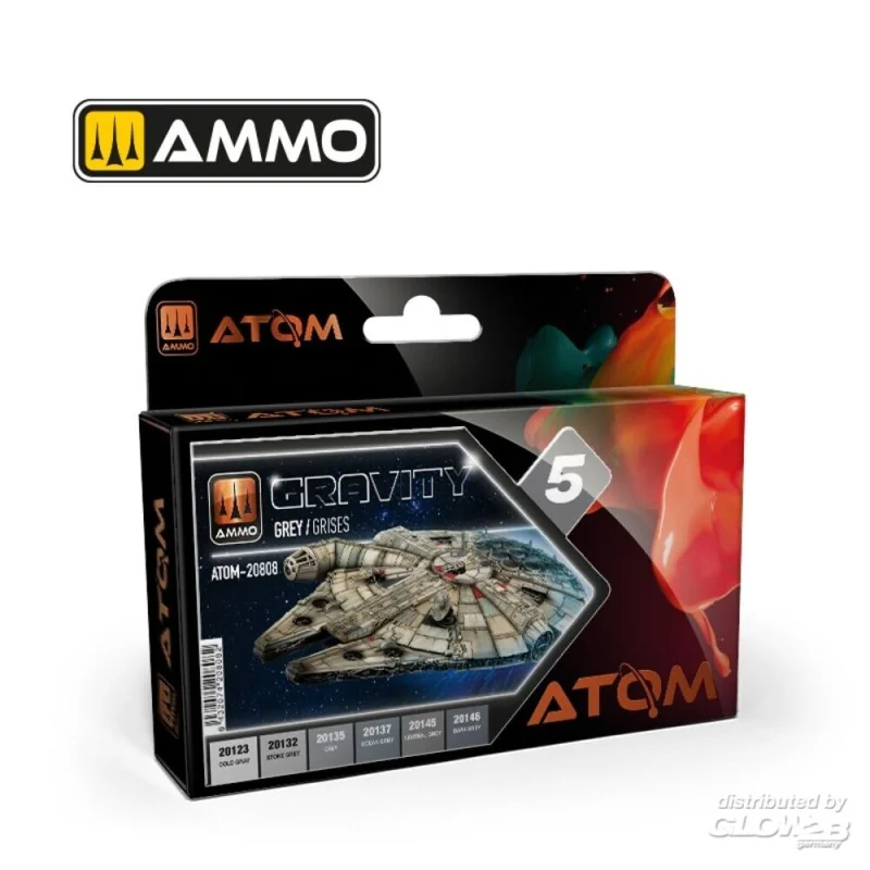 ATOM Gravity Set 5 - Gray Modellbau-Farbe 