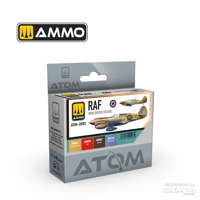 ATOM RAF WWII Desert Colors Set Modellbau-Farbe 