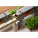 Original Character Paper Model Kit 1/150 Series 1000 Tama Intercity Monorail (2 cars) 24 cm