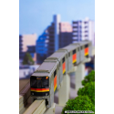 Original Character Paper Model Kit 1/150 Series 1000 Tama Intercity Monorail (4 cars) 48 cm Plum