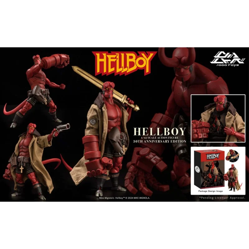 Hellboy figure 1/12 Hellboy 30th Anniversary Edition 19 cm Actionfiguren