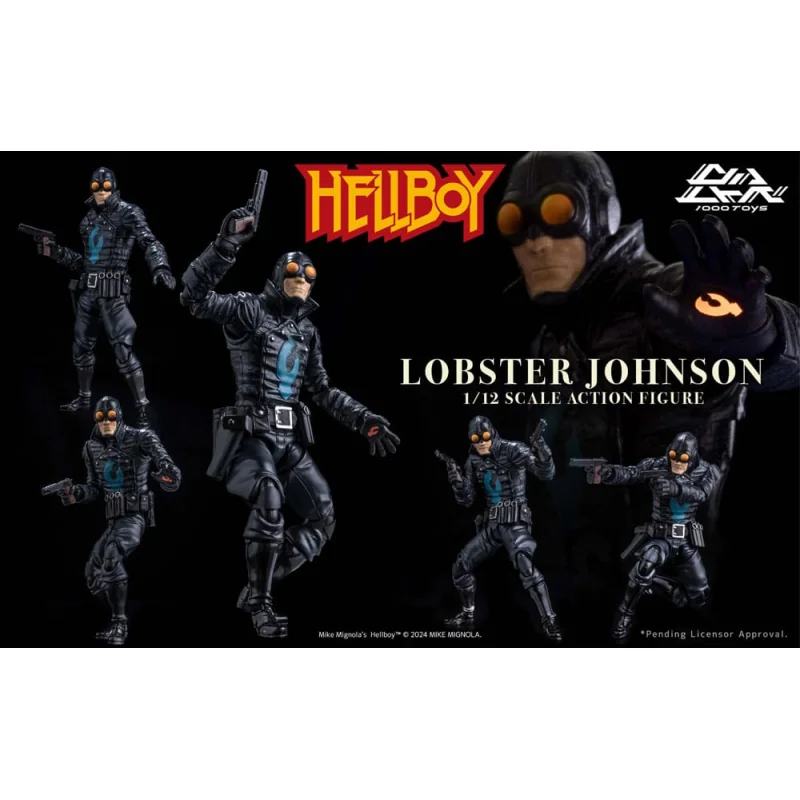 Hellboy Lobster Johnson 1/12 Scale Af Actionfiguren