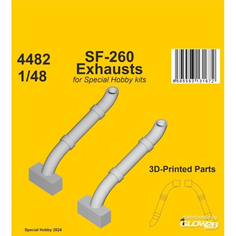 SF-260 Exhausts / for SH kits Zubehör 