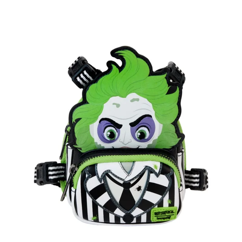 Beetlejuice by Loungefly dog harness Mini Backpack Cosplay Large 