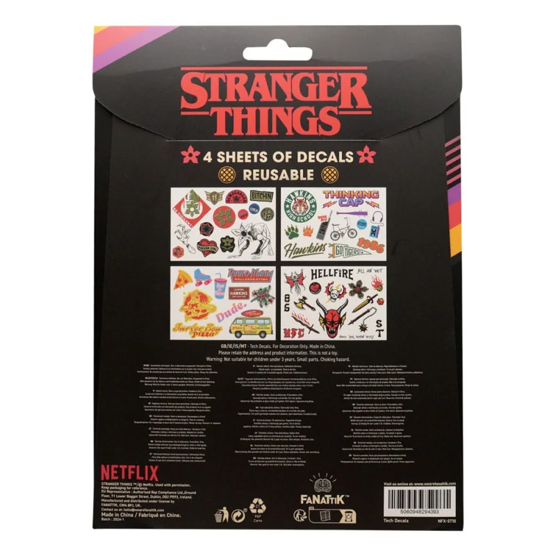 Stranger Things tech stickers Patches und Sticker