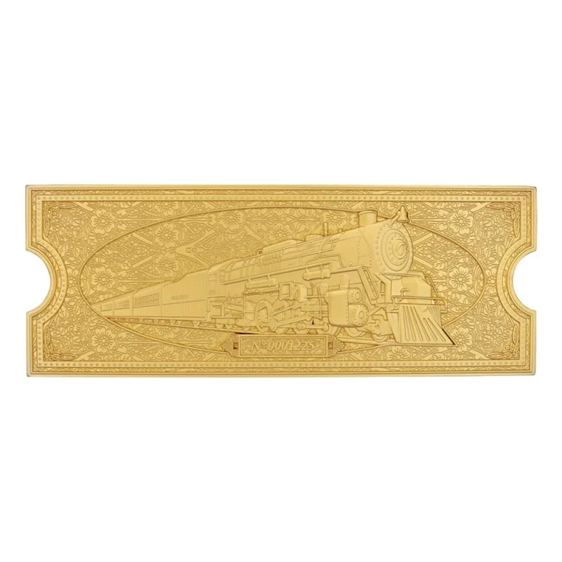 The Polar Express Replica Train Ticket 24k Gold Plated Limited Edition 