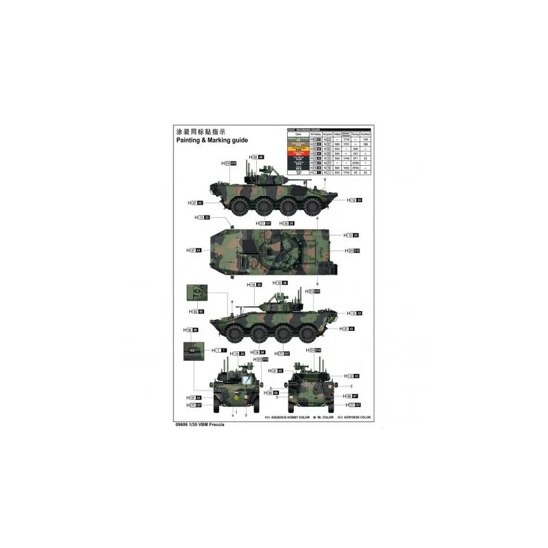 95T09606 Plastic model of VBM Freccia tank 1:35