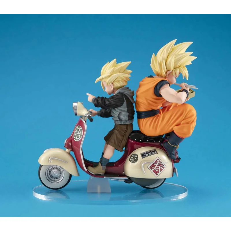 Desktop Real Mccoy Ex Dragon Ball Z Ss Son Goku & Ss Son Gohan & Motorbike Megahouse