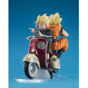 CO-101985 Desktop Real Mccoy Ex Dragon Ball Z Ss Son Goku & Ss Son Gohan & Motorbike